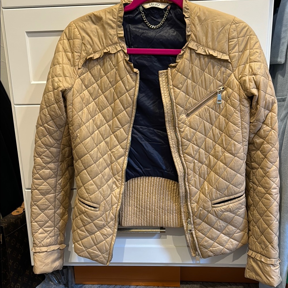 Liu Jo Quilted Beige Puffer Jacket